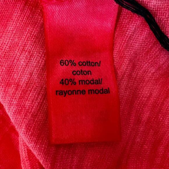 Maurices Womens Tee Size 2X Heathered Pink Short Sleeve Scoop Neck Cotton Modal - Picture 6 of 7